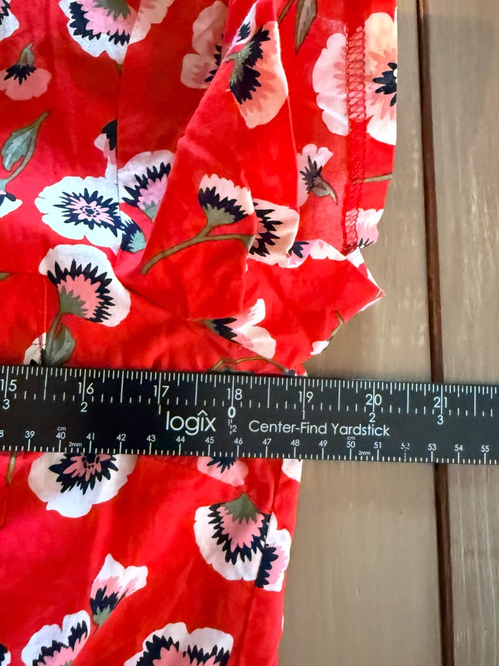 J. Crew Floral Tie Front Cotton Blouse Red Pink Short Sleeve Summer Cottagecore - Picture 8 of 11